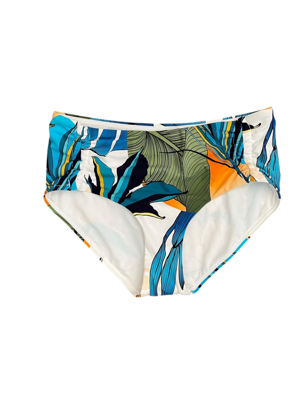 NWT CALIA swim bikini tropical print mid rise bottoms